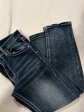 True LuckClassic Men’s  Dark Blue Denim Jeans
